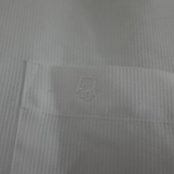 Christian Dior Chemises white stripe dress shirt - Picture 3 of 10